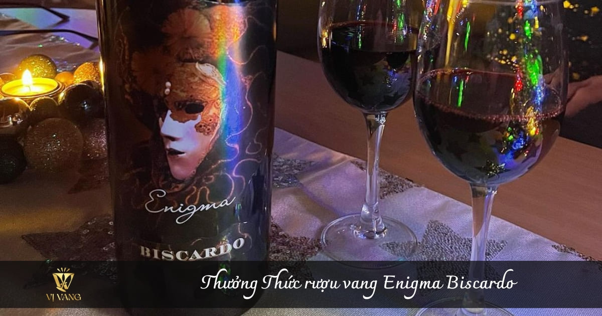 Thưởng thức rượu vang Enigma Biscardo